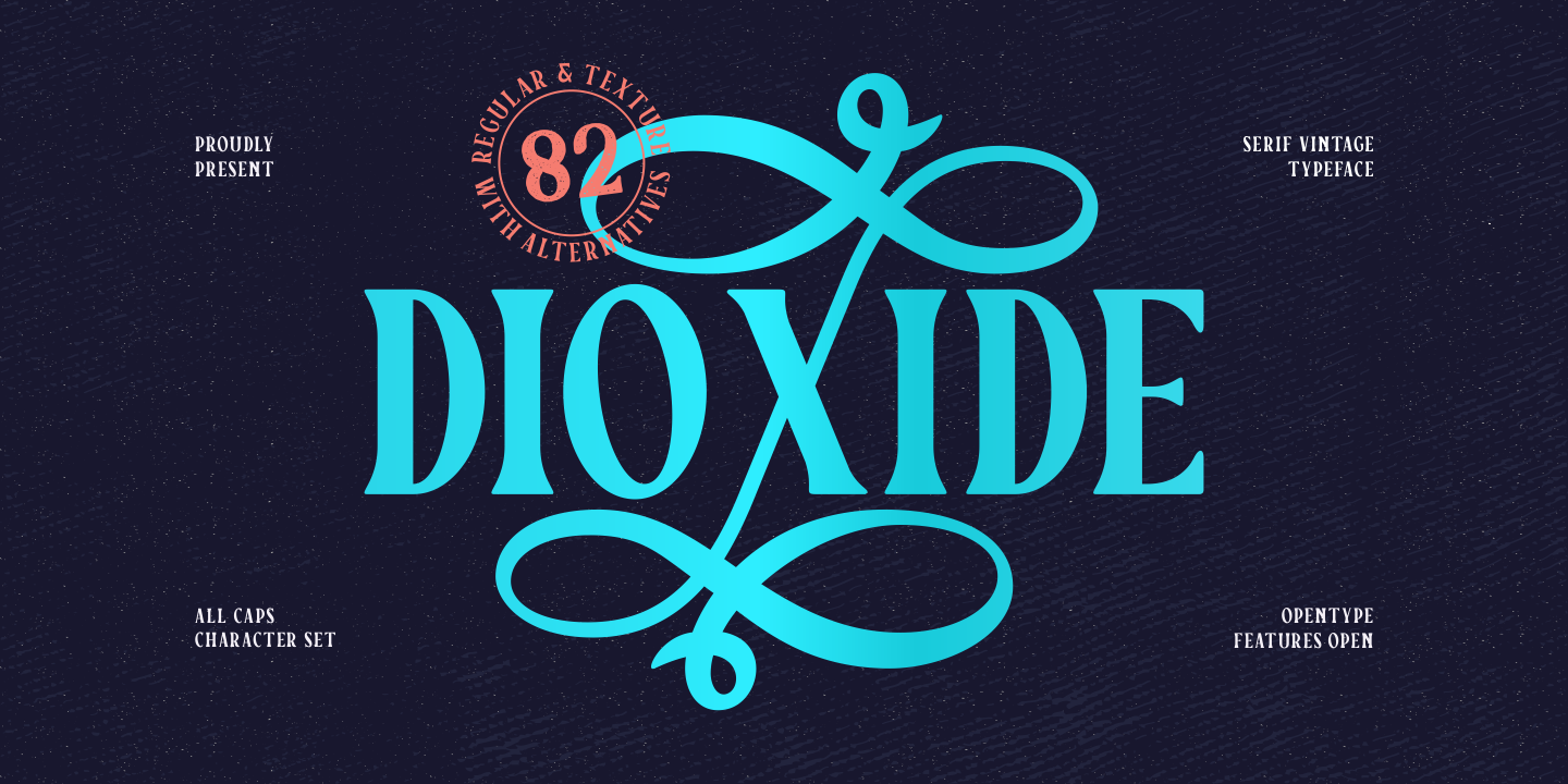 Пример шрифта Dioxide #1